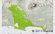 Physical Map of Kab. Cilacap, lighten, semi-desaturated