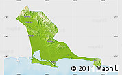 Physical Map of Kab. Cilacap, single color outside