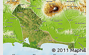 Satellite Map of Kab. Cilacap, physical outside