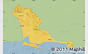 Savanna Style Map of Kab. Cilacap, single color outside
