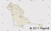 Shaded Relief Map of Kab. Cilacap, cropped outside