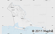 Silver Style Map of Kab. Cilacap, single color outside