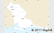 Classic Style Simple Map of Kab. Cilacap, single color outside