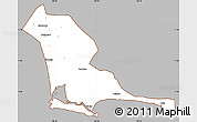 Gray Simple Map of Kab. Cilacap, cropped outside