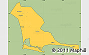 Savanna Style Simple Map of Kab. Cilacap, cropped outside