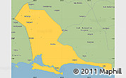 Savanna Style Simple Map of Kab. Cilacap