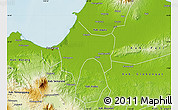 Physical Map of Kab. Demak