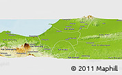 Physical Panoramic Map of Kab. Demak