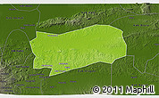 Physical 3D Map of Kab. Grobongan, darken
