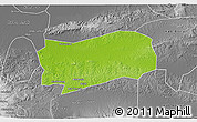 Physical 3D Map of Kab. Grobongan, desaturated