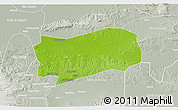 Physical 3D Map of Kab. Grobongan, lighten, semi-desaturated