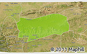 Physical 3D Map of Kab. Grobongan, satellite outside