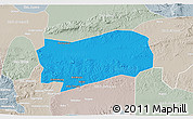 Political 3D Map of Kab. Grobongan, lighten, semi-desaturated