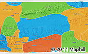 Political 3D Map of Kab. Grobongan