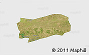 Satellite 3D Map of Kab. Grobongan, single color outside