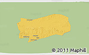 Savanna Style 3D Map of Kab. Grobongan, single color outside