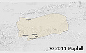 Shaded Relief 3D Map of Kab. Grobongan, lighten, desaturated