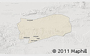 Shaded Relief 3D Map of Kab. Grobongan, lighten, semi-desaturated