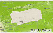 Shaded Relief 3D Map of Kab. Grobongan, physical outside