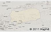 Shaded Relief 3D Map of Kab. Grobongan, semi-desaturated
