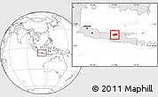 Blank Location Map of Kab. Grobongan, highlighted country