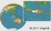 Satellite Location Map of Kab. Grobongan, highlighted parent region
