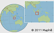 Savanna Style Location Map of Kab. Grobongan, highlighted parent region, within the entire country