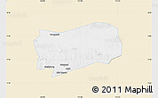 Classic Style Map of Kab. Grobongan, single color outside