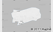 Gray Map of Kab. Grobongan, single color outside