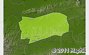 Physical Map of Kab. Grobongan, darken