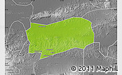 Physical Map of Kab. Grobongan, desaturated