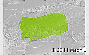 Physical Map of Kab. Grobongan, lighten, desaturated