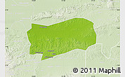Physical Map of Kab. Grobongan, lighten