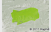 Physical Map of Kab. Grobongan, lighten, semi-desaturated