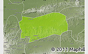 Physical Map of Kab. Grobongan, semi-desaturated
