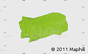 Physical Map of Kab. Grobongan, single color outside