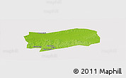 Physical Panoramic Map of Kab. Grobongan, cropped outside