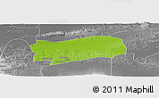 Physical Panoramic Map of Kab. Grobongan, desaturated