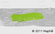 Physical Panoramic Map of Kab. Grobongan, lighten, desaturated