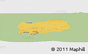 Savanna Style Panoramic Map of Kab. Grobongan, single color outside