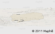 Shaded Relief Panoramic Map of Kab. Grobongan, lighten
