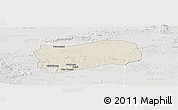 Shaded Relief Panoramic Map of Kab. Grobongan, lighten, semi-desaturated