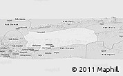Silver Style Panoramic Map of Kab. Grobongan