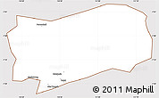 Classic Style Simple Map of Kab. Grobongan, cropped outside