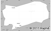 Gray Simple Map of Kab. Grobongan