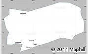 Gray Simple Map of Kab. Grobongan, single color outside