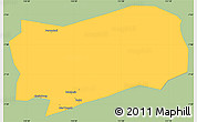 Savanna Style Simple Map of Kab. Grobongan, single color outside