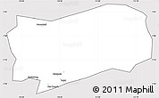 Silver Style Simple Map of Kab. Grobongan, cropped outside