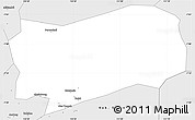 Silver Style Simple Map of Kab. Grobongan