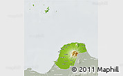 Physical 3D Map of Kab. Jepara, lighten, semi-desaturated